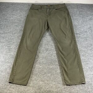 Lucky Brand 121 Heritage Slim Jeans 38x32 Mens Olive Green Stretch Casual Pants